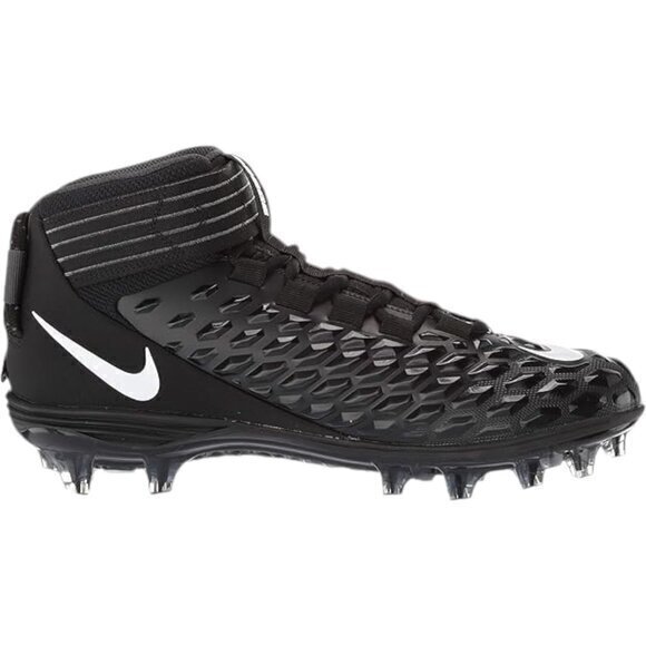 Nike Force‎ Savage Pro 2 Football Cleats Black/White Men's 10.5 NIB AH4000-002 - Picture 2 of 10